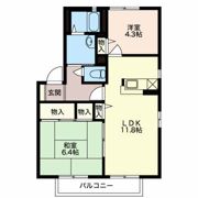 ボナール西口Aの間取り画像