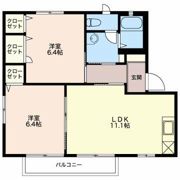 パリシー Bの間取り画像