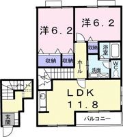レジデンスK Ⅱの間取り画像