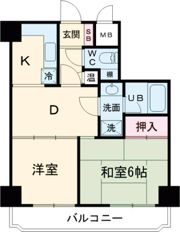 リバーヴュー長岡の間取り画像