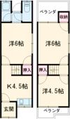 枚方出口貸家の間取り画像