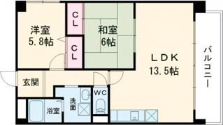 メゾンクレーネ弐番館の間取り画像