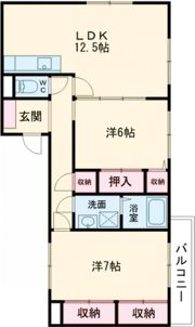 リリーフ浅川Ⅱの間取り画像