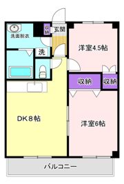 レジデンスJOY2の間取り画像