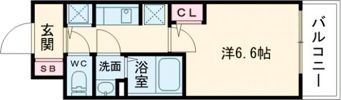 S-RESIDENCE堺湊駅前azureの間取り画像