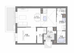 シャーメゾン凪 西新の間取り画像