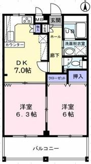 チェリーハイツⅡの間取り画像