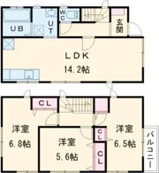 グランソフィアレイア D号棟の間取り画像