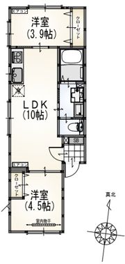 サンライズ成瀬A棟の間取り画像