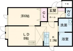 オーベル11条 Aの間取り画像