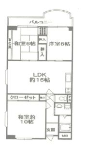 コープ野村高槻D棟の間取り画像