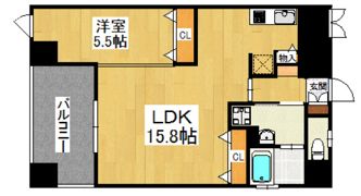 ロールベール博多駅前の間取り画像