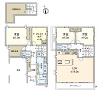 高井戸東1丁目戸建の間取り画像