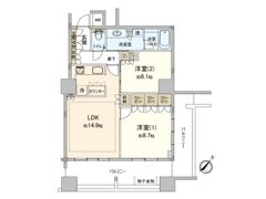 アトラスタワー向ヶ丘遊園の間取り画像