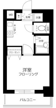 エクセリア池袋の間取り画像