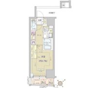 レビスタ白金高輪の間取り画像