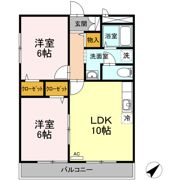 カナディアンコート南吉成 Aの間取り画像