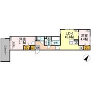 セレスティア東尾久Ⅱの間取り画像