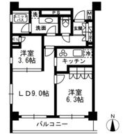 レジディア中落合C棟の間取り画像