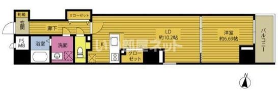 エレグランス府内の間取り画像