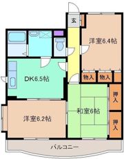 エスポワールMの間取り画像