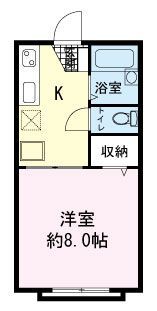 ハイコーポ柳郷地C棟の間取り画像