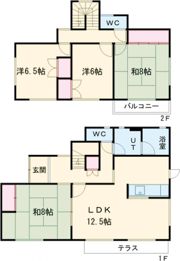 桔梗が丘賃貸住宅111号地の間取り画像