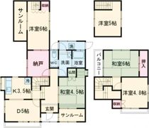 つつじが丘北3番町戸建の間取り画像