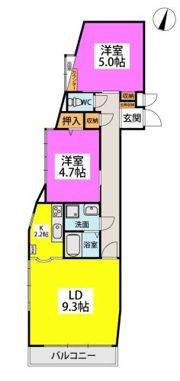 コーポラティブハウス春日の間取り画像