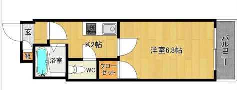 マンションキャッスルの間取り画像