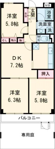 藤和シティーコープ新川の間取り画像