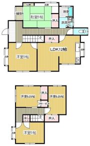 貝津町貸家の間取り画像
