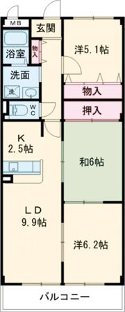 グリーンヒルあかしあの間取り画像