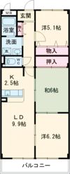グリーンヒルあかしあの間取り画像