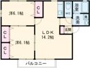 シンビオシス Bの間取り画像