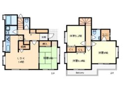 練馬区貫井4丁目貸家の間取り画像