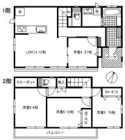 練馬区東大泉2丁目戸建の間取り画像