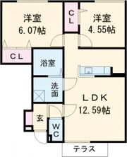 アインスベルグの間取り画像