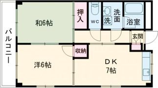 中山ハイツの間取り画像