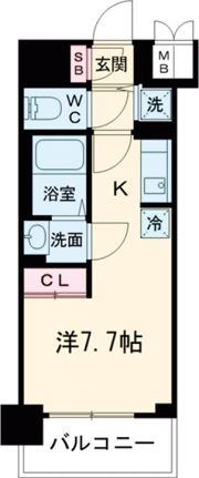 アスヴェル兵庫駅前の間取り画像