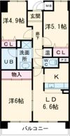 ミリアドリーブス群山の間取り画像