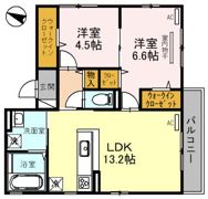 アルフォンテ上野芝の間取り画像