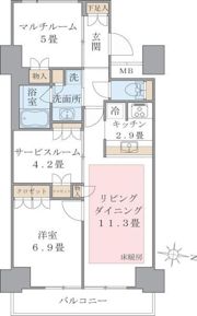 Brillia ist 東雲キャナルコートの間取り画像