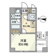 アスヴェル京都河原町二条の間取り画像