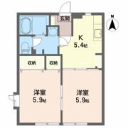 パセオ国広の間取り画像