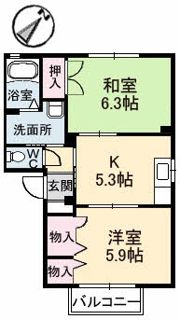 コーポフィレンツェの間取り画像