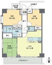 リヴィエルバーグ西大島の間取り画像