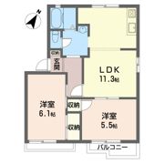 ハイツ ラポール Aの間取り画像