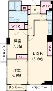 パルステージ関屋の間取り画像