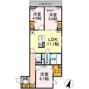 セレスティア鷺宮Ⅱの間取り画像